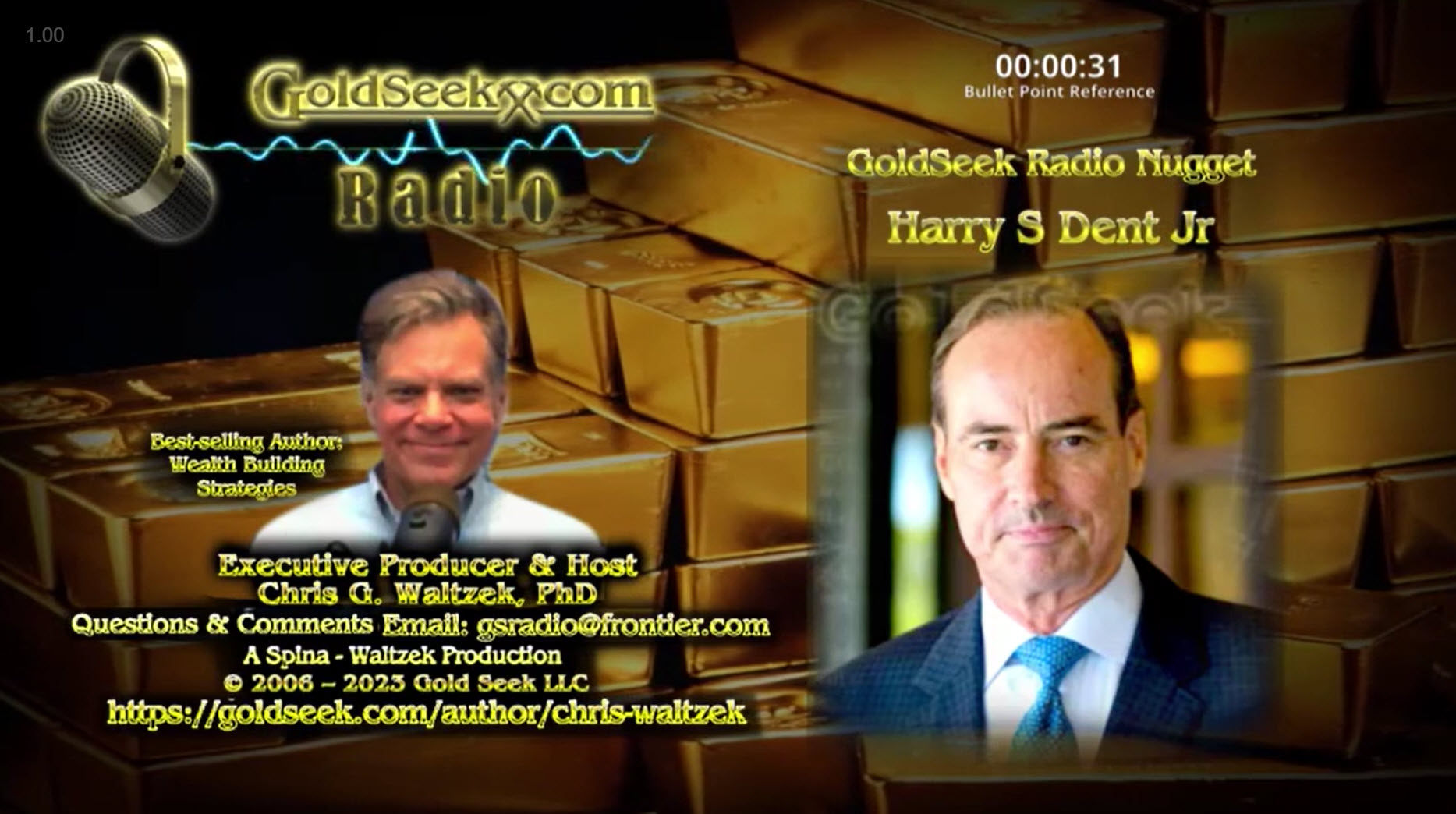 GoldSeek Radio Nugget - Harry S. Dent Jr: Gold Is the Metal to Hold ...